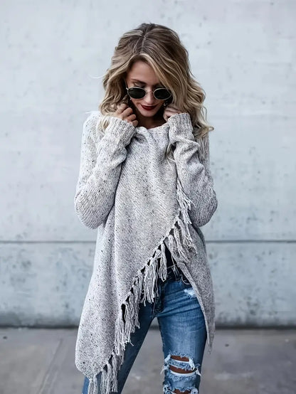 MAEVA - Suéter tipo túnica de punto para mujer