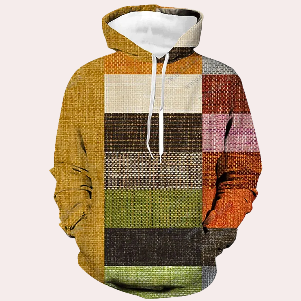 GAEL - Sudadera de punto con capucha para hombre