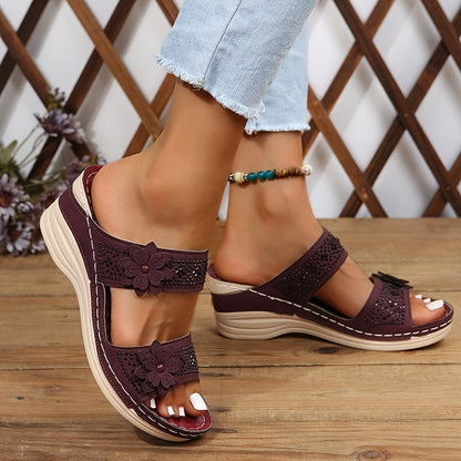Sandalias con cuña elegantes y cómodas para mujer, perfectas para cualquier ocasión – ELARA