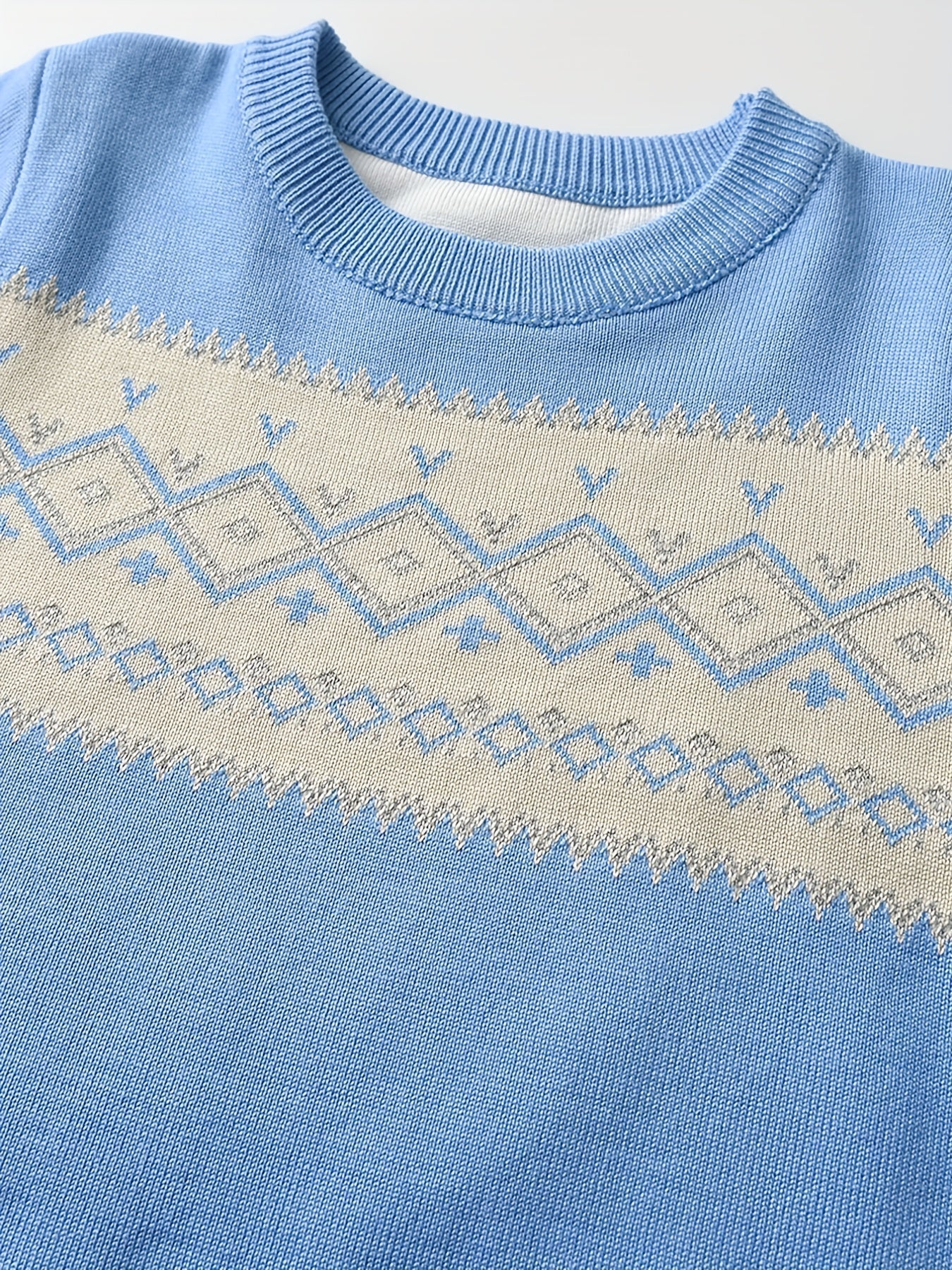 LARS - Jersey casual de punto con bloques de color para niño