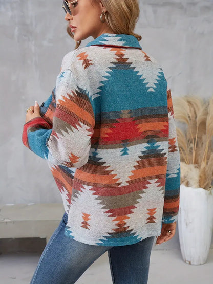 LOU - Chaqueta de algodón estilo vintage para mujer