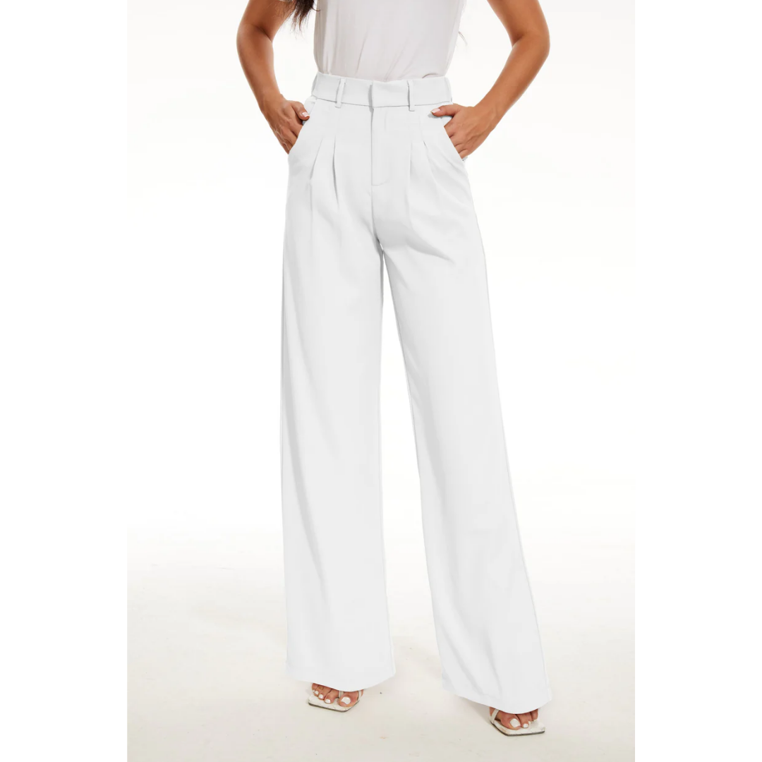 Pantalón de mujer de pierna ancha y talle alto – BREEZA