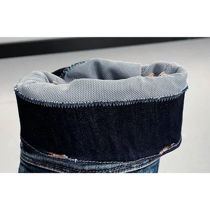 LIVIA - Botas de caña alta con punta afilada y diseño patchwork para mujer