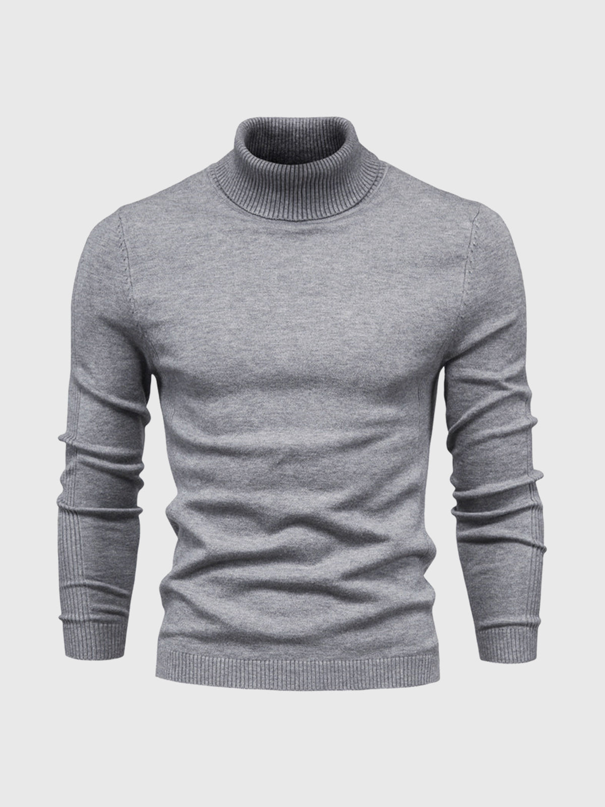 DAVARO – Jersey de hombre de cuello alto slim fit con diseño elegante