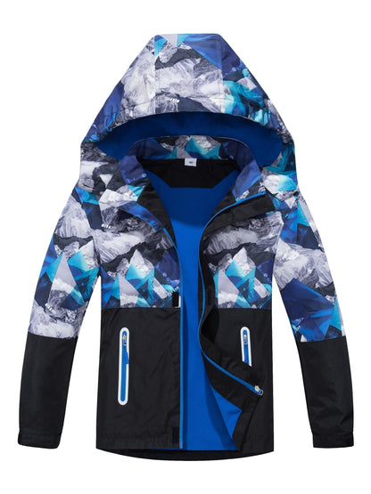 MILO - Abrigo impermeable para niños con capucha desmontable