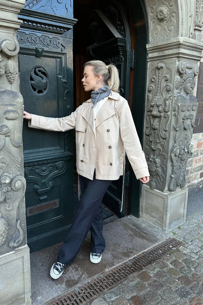 GIOVANNA – Chaqueta de cuero para mujer con corte suelto