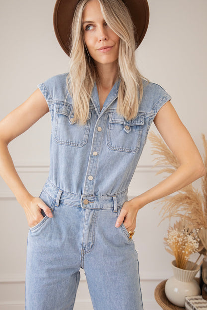 Mono vaquero moderno para mujer, perfecto para cualquier ocasión – DENA