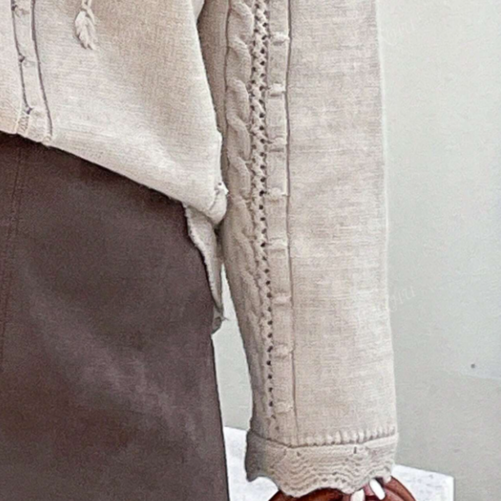 CAMILA - Jersey de punto para mujer con bordado floral