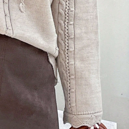 CAMILA - Jersey de punto para mujer con bordado floral