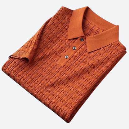 Polo cómodo para hombre con ajuste relajado – Aldreno