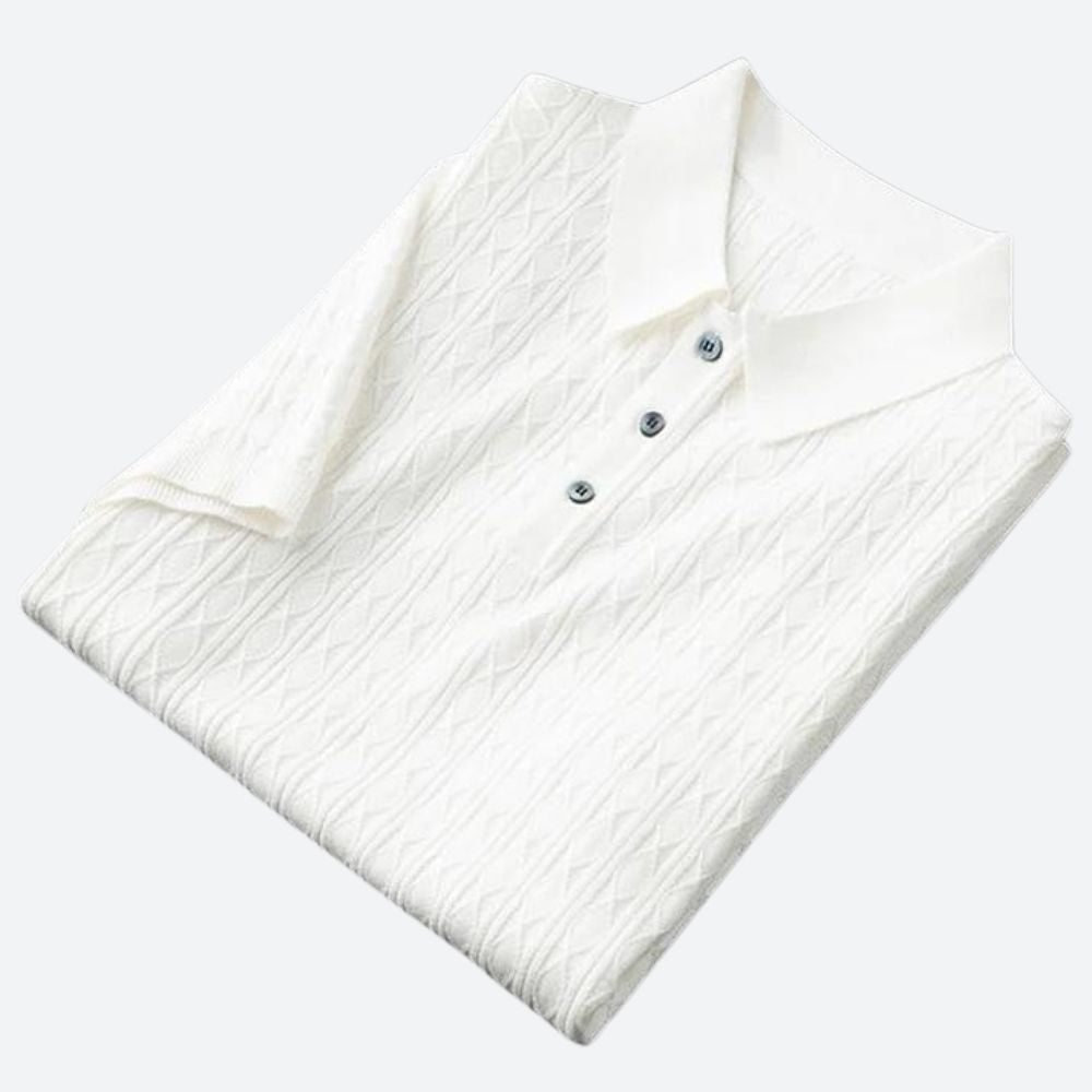 Polo cómodo para hombre con ajuste relajado – Aldreno