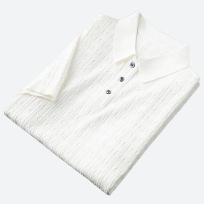 Polo cómodo para hombre con ajuste relajado – Aldreno