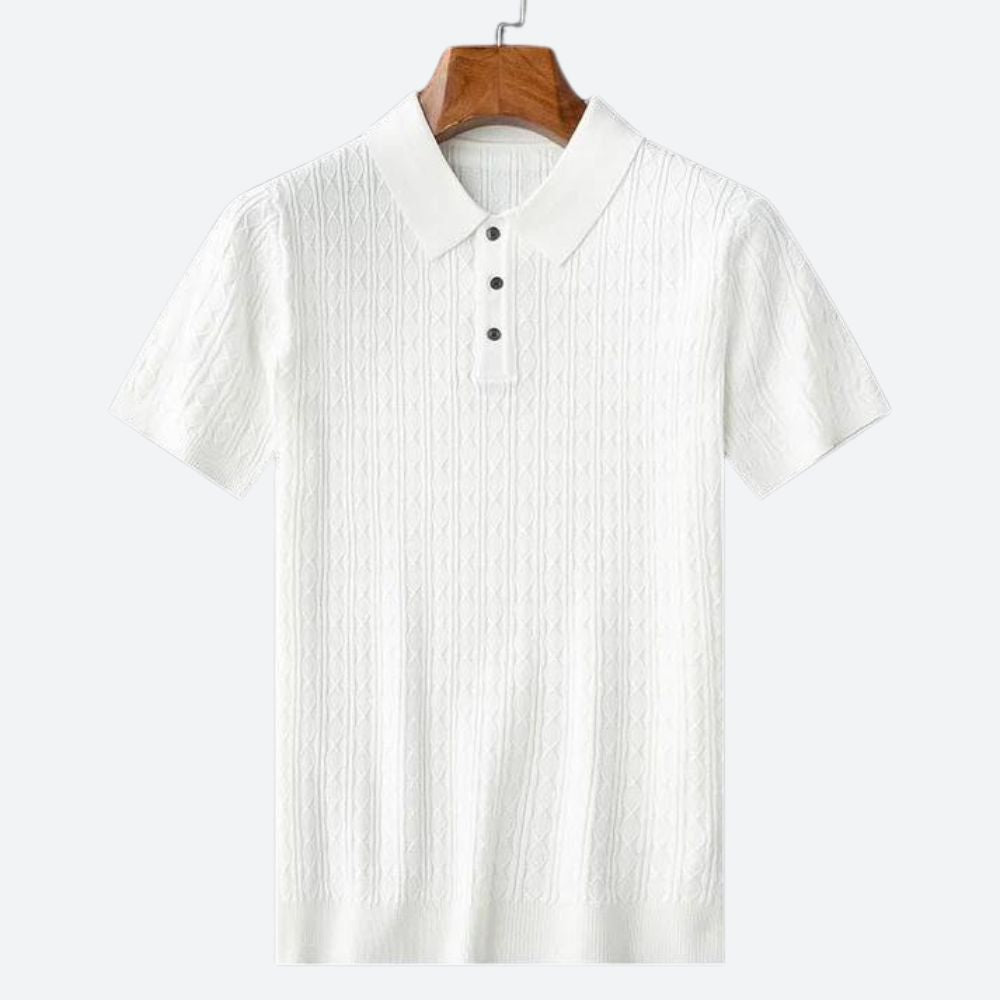 Polo cómodo para hombre con ajuste relajado – Aldreno