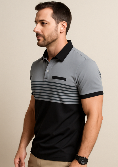 Polo casual de hombre estilo golf con botones – ALBERIK
