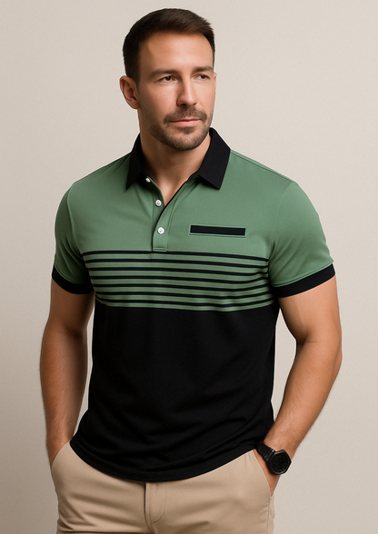 Polo casual de hombre estilo golf con botones – ALBERIK