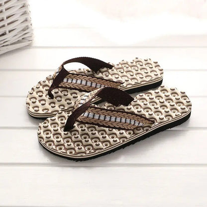 Chanclas con tiras acolchadas de tejido trenzado – ECKO