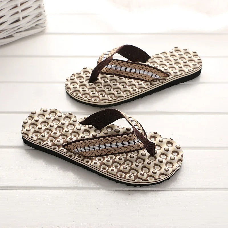 Chanclas con tiras acolchadas de tejido trenzado – ECKO