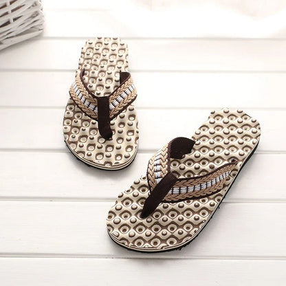 Chanclas con tiras acolchadas de tejido trenzado – ECKO