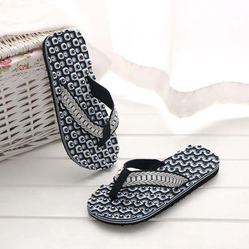 Chanclas con tiras acolchadas de tejido trenzado – ECKO