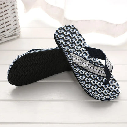 Chanclas con tiras acolchadas de tejido trenzado – ECKO