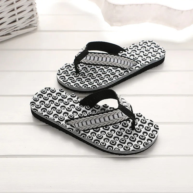 Chanclas con tiras acolchadas de tejido trenzado – ECKO