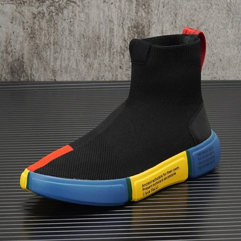 Zapatillas deportivas de hombre con diseño tipo calcetín y suela con detalles – CORRADO