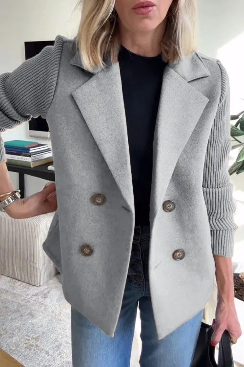 Blazer oversize de mujer con doble botonadura – AURELIA