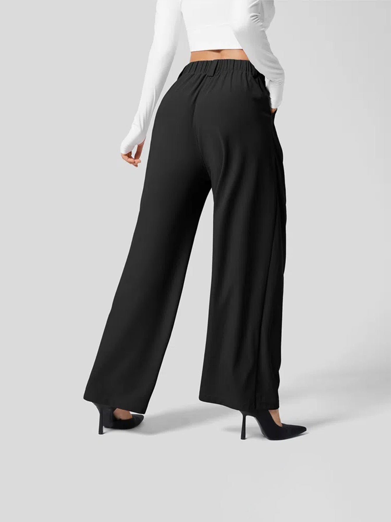 Pantalón de mujer con bolsillos elegantes y corte cómodo – ANNA