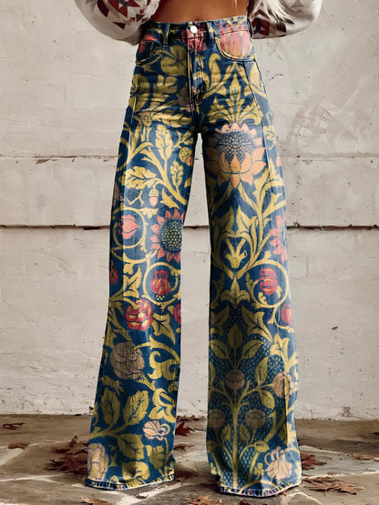 DENIVIA – Jeans de mujer acampanados de pierna ancha con corte favorecedor