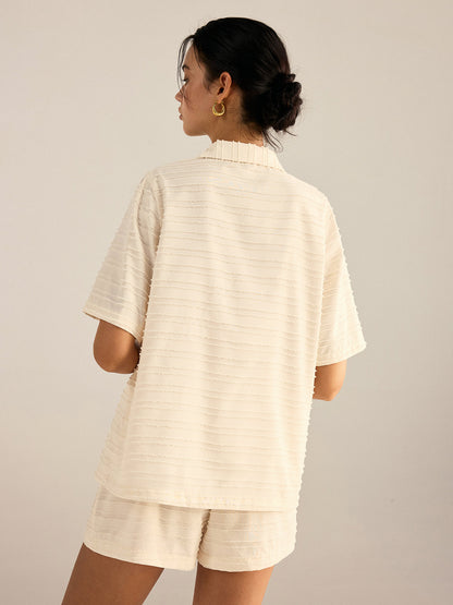 Conjunto de top camisón de rayas y pantalones de pierna ancha – LUMINAS