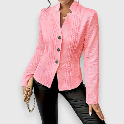 Blazer entallada con textura estructurada para mujer – VERA