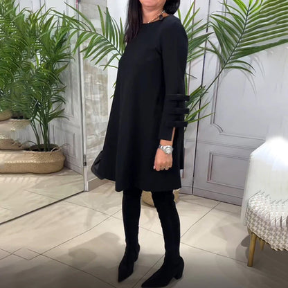 LAURENTIA - Vestido casual de manga larga para mujeres