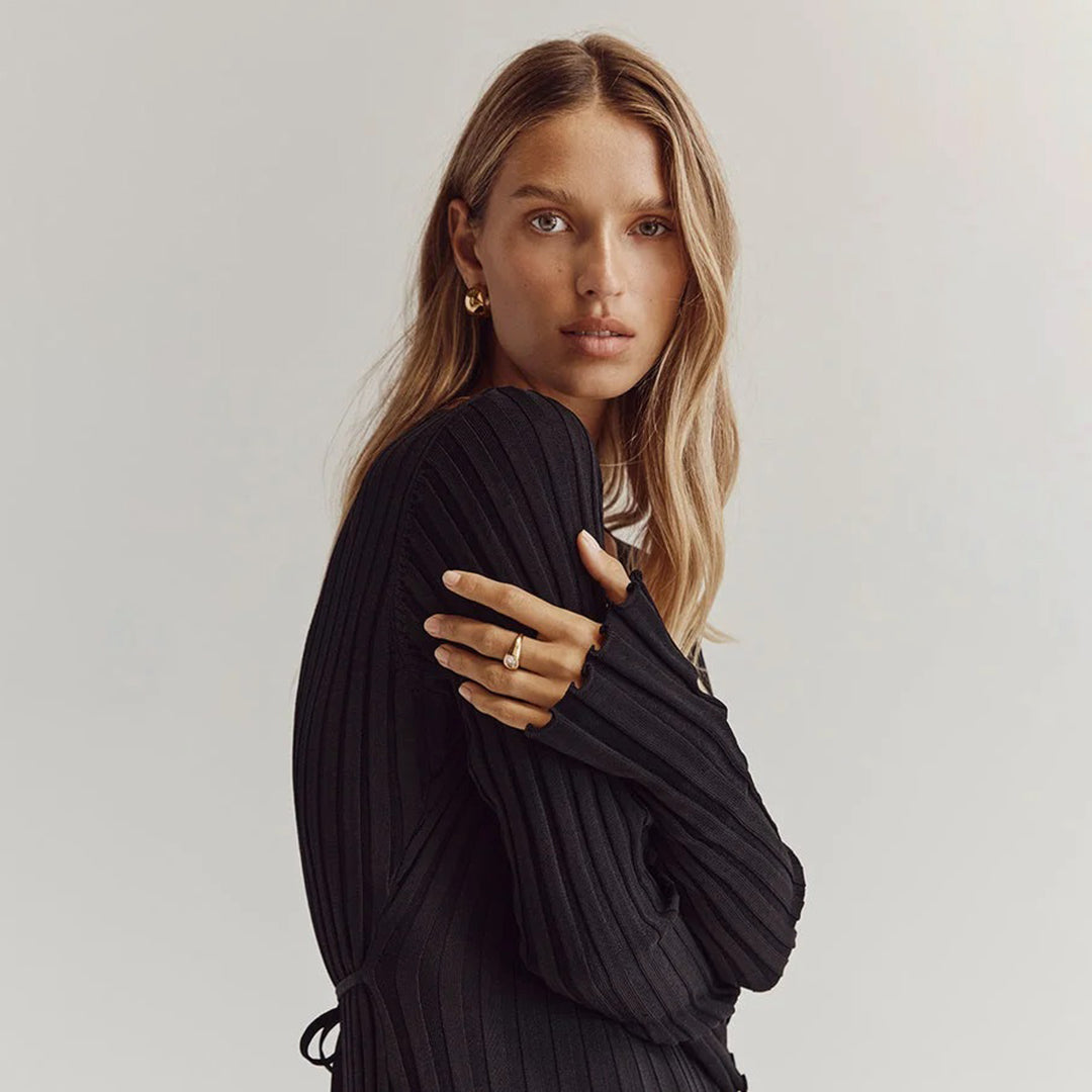 ABIGAIL – Vestido maxi de punto para mujer