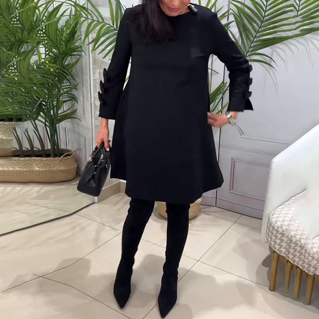 LAURENTIA - Vestido casual de manga larga para mujeres