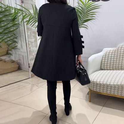 LAURENTIA - Vestido casual de manga larga para mujeres