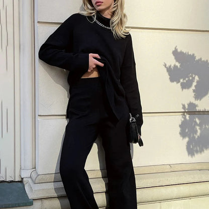 FIORENZA – Suéter de punto con cuello alto para mujer