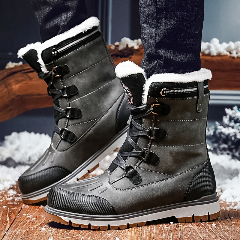 Botas de invierno para hombre con forro cálido y suela antideslizante – ALPENOR