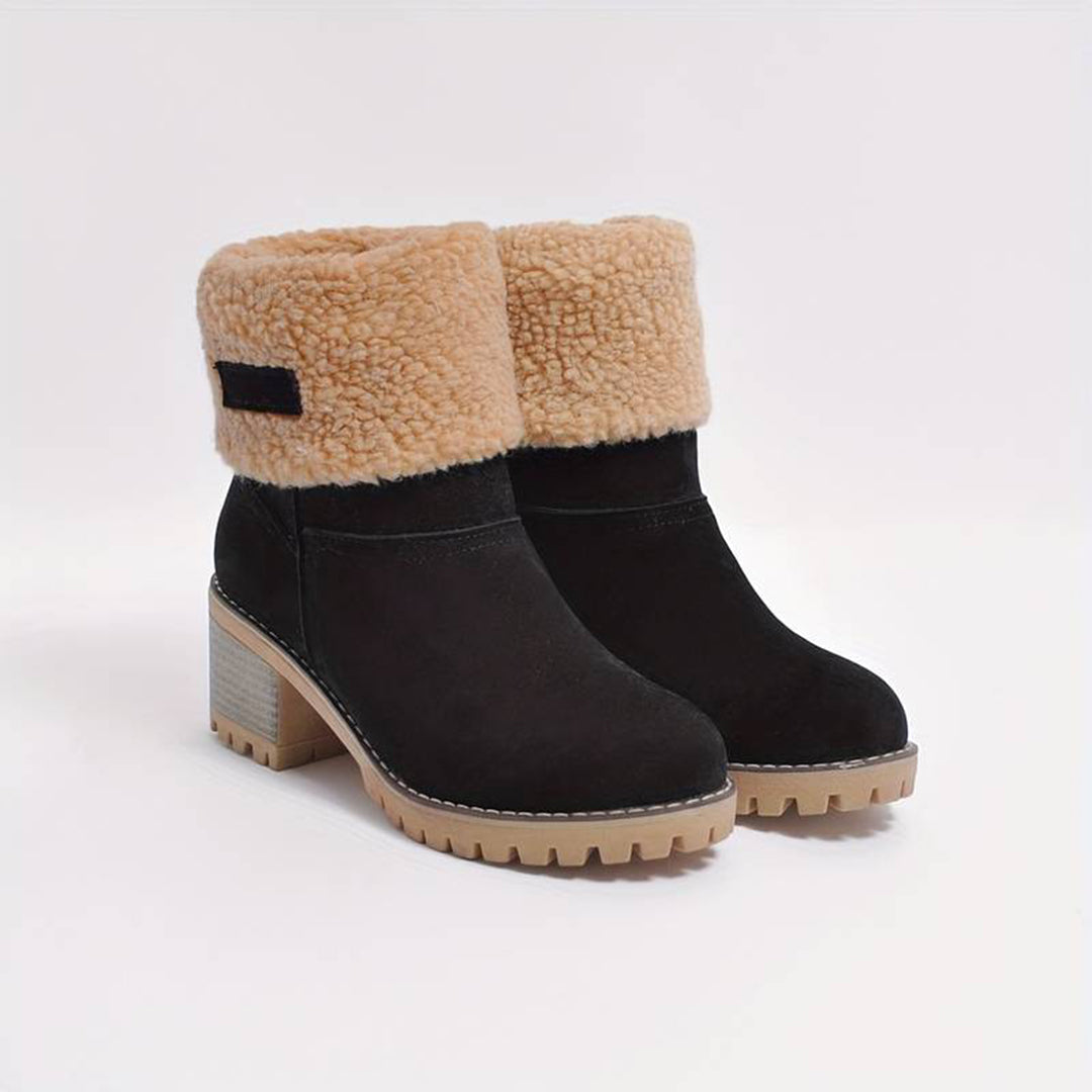 CAROLINE - Botas de invierno cálidas con tacón alto para mujeres