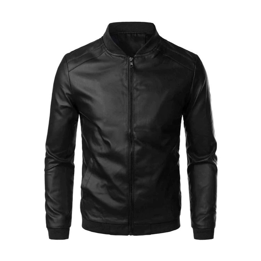 MARCEL - Chaqueta bomber de cuero resistente para hombre