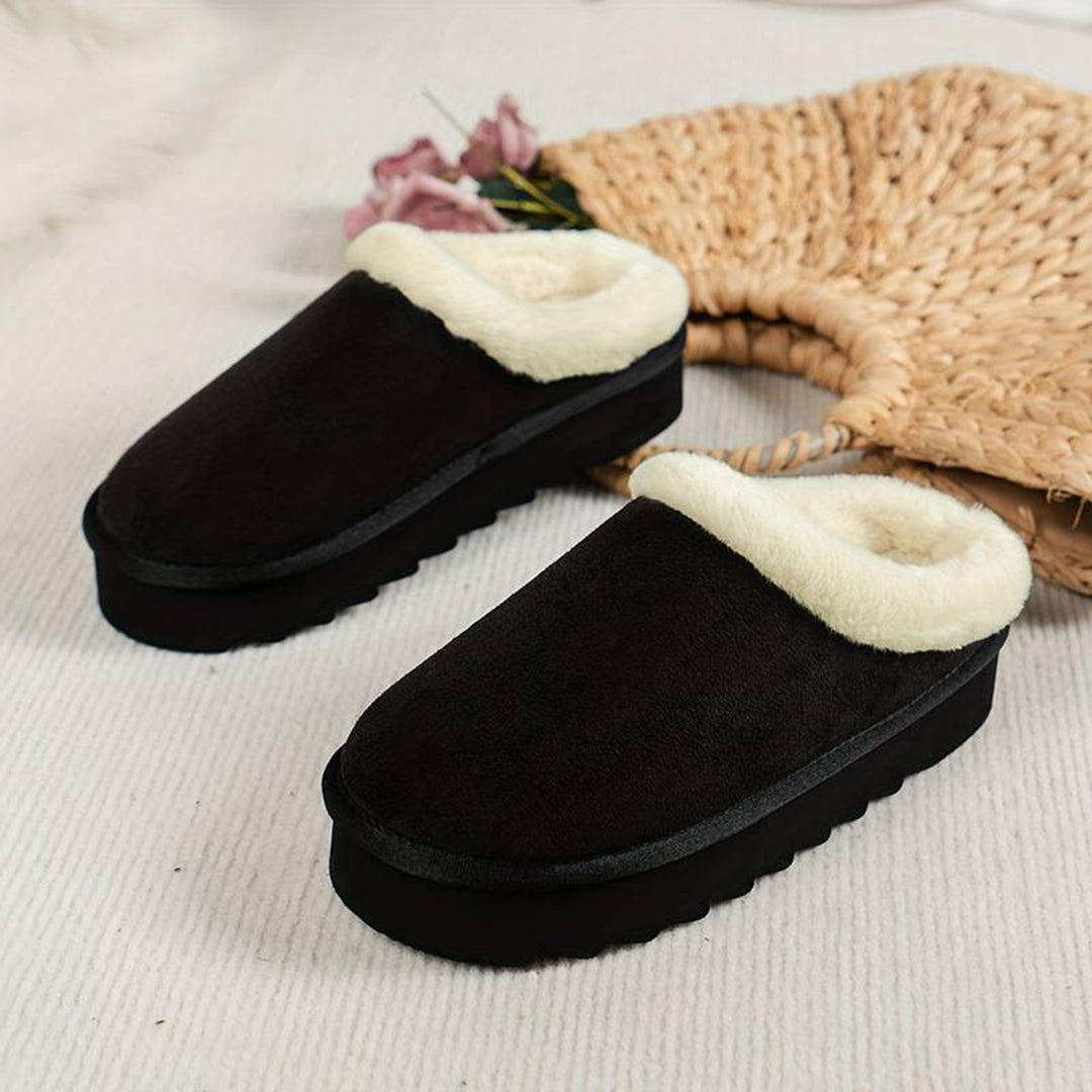 BRIDGET - Zapatillas de casa cálidas con suela gruesa para mujeres