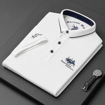 ASPER - Polo elegante con bordado para hombre