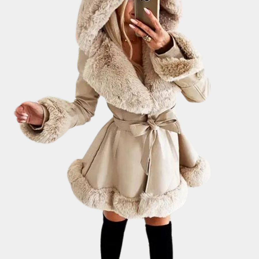 BIANCA – Chaqueta de lujo con capucha para mujer