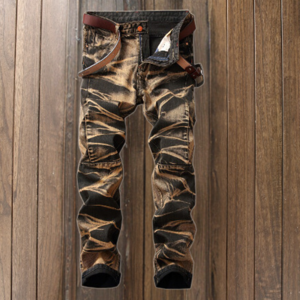 ENZO - Jeans de estilo vintage y moderno para hombre