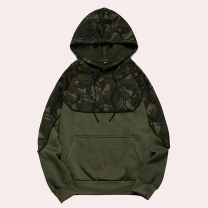 MARC - Sudadera casual con diseño de camuflaje para hombre