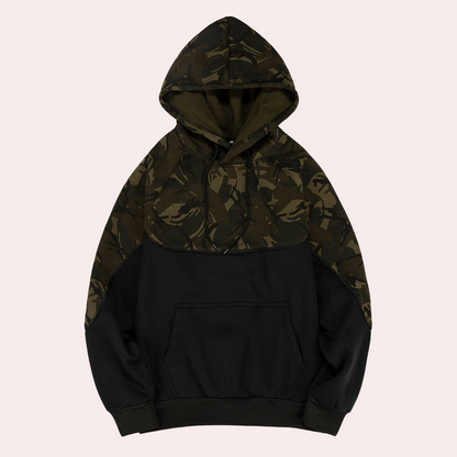 MARC - Sudadera casual con diseño de camuflaje para hombre