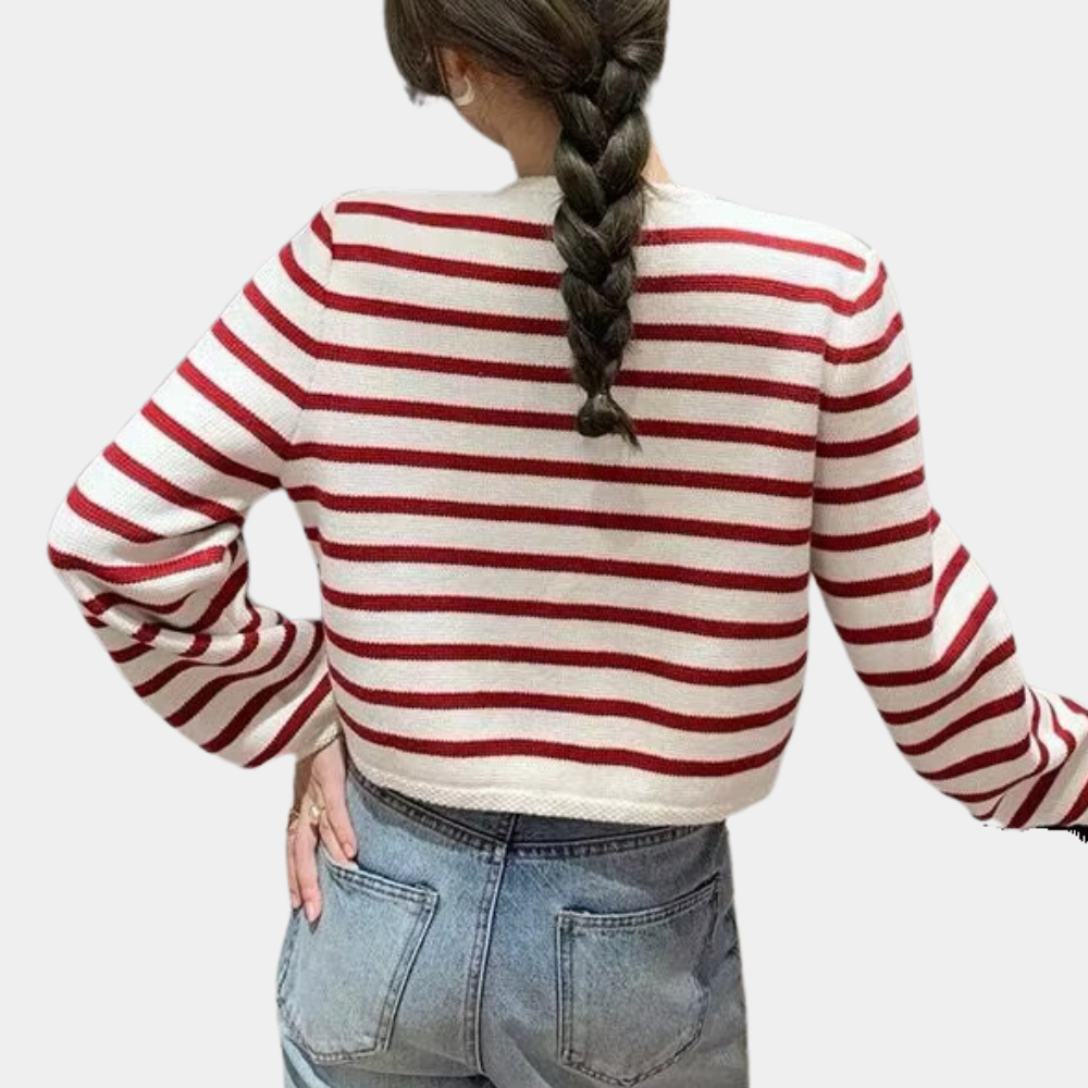 NOA - Cárdigan de rayas elegante para mujer