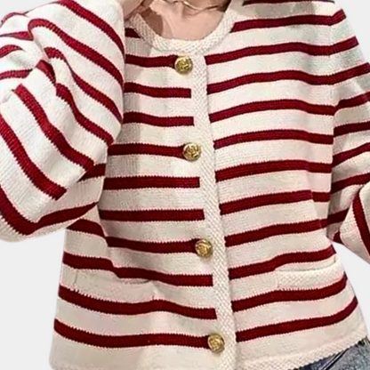 NOA - Cárdigan de rayas elegante para mujer