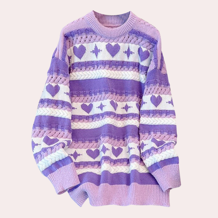 ALICE - Jersey radiante para mujer con hombros caídos