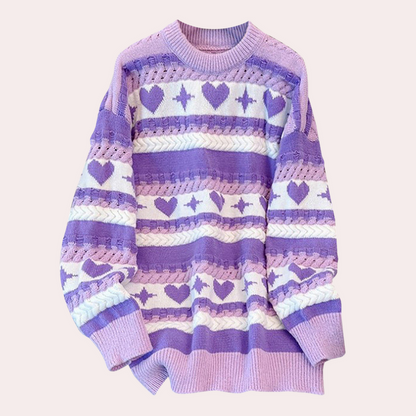 ALICE - Jersey radiante para mujer con hombros caídos