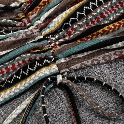 LIA - Vestido halter de hombros descubiertos para mujer